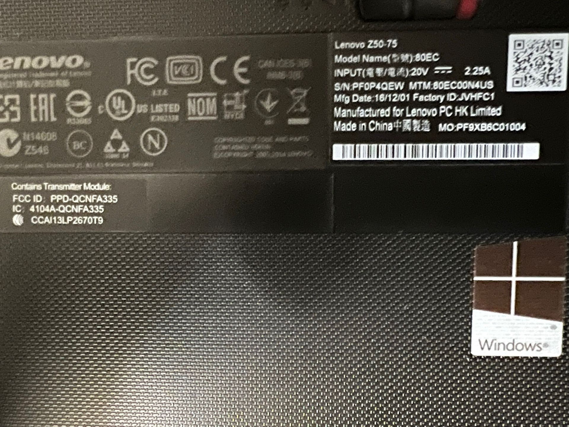 LENOVO LapTop 210 Gigs Ram 8 Gigs 64 Bit