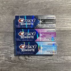 Crest 3D White Toothpaste 2.4 Oz $2 Each