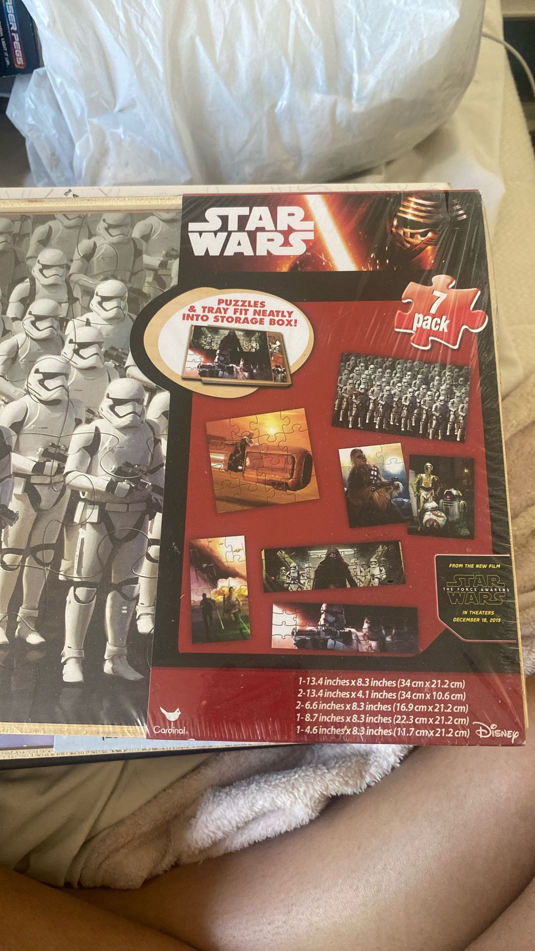 7 Wooden Puzzles Star Wars