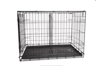 Large Folding Metal Dog Crate