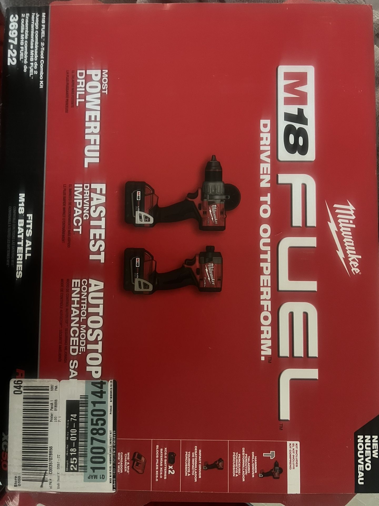 Milwuakee Drills Fuel Combo Kit