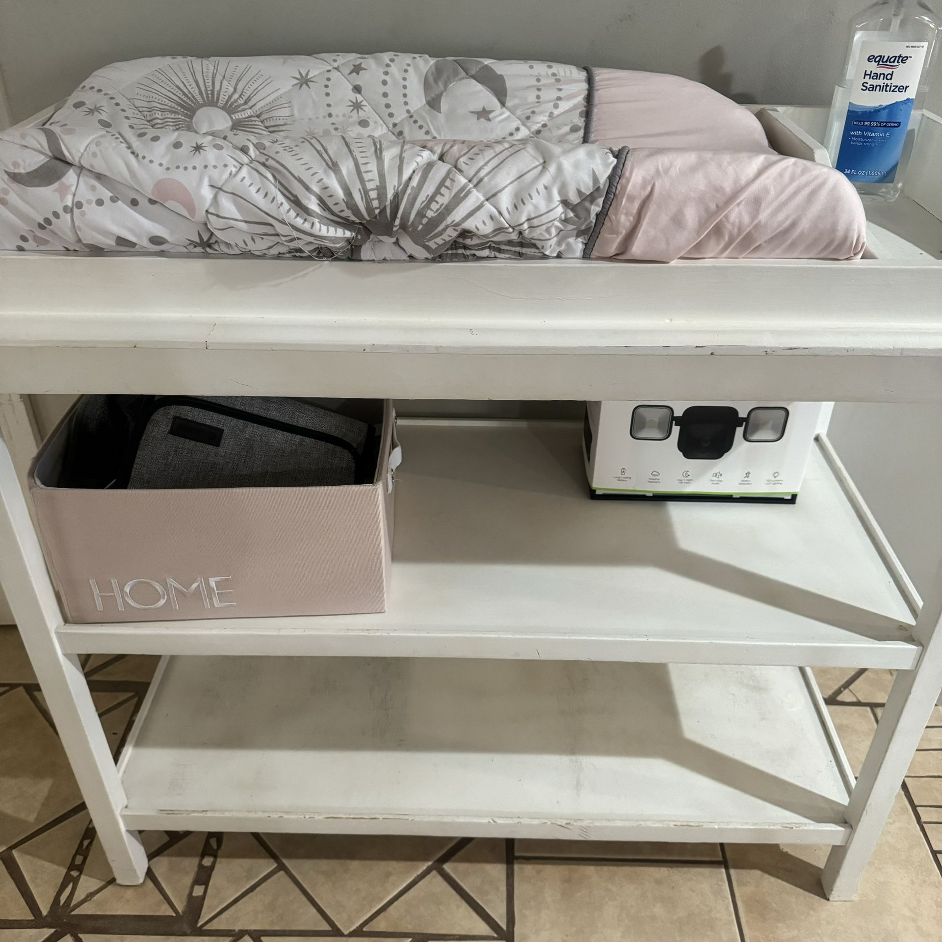 Free baby changing table