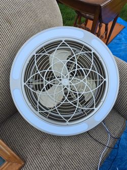 Stile Anderson 22 in. LED Indoor/Outdoor Brushed Nickel Ceiling Fan