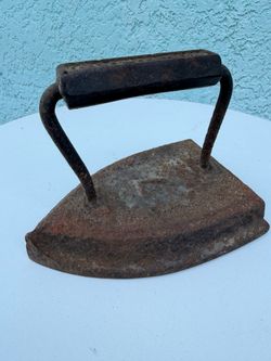 Antique Coal Iron Vintage Rustic Decor