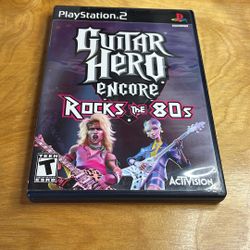 PlayStation 2 / PS2 - Guitar Hero Rock Of The 80s