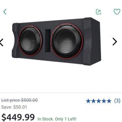 Kenwood Two 12inch Subwoofers 