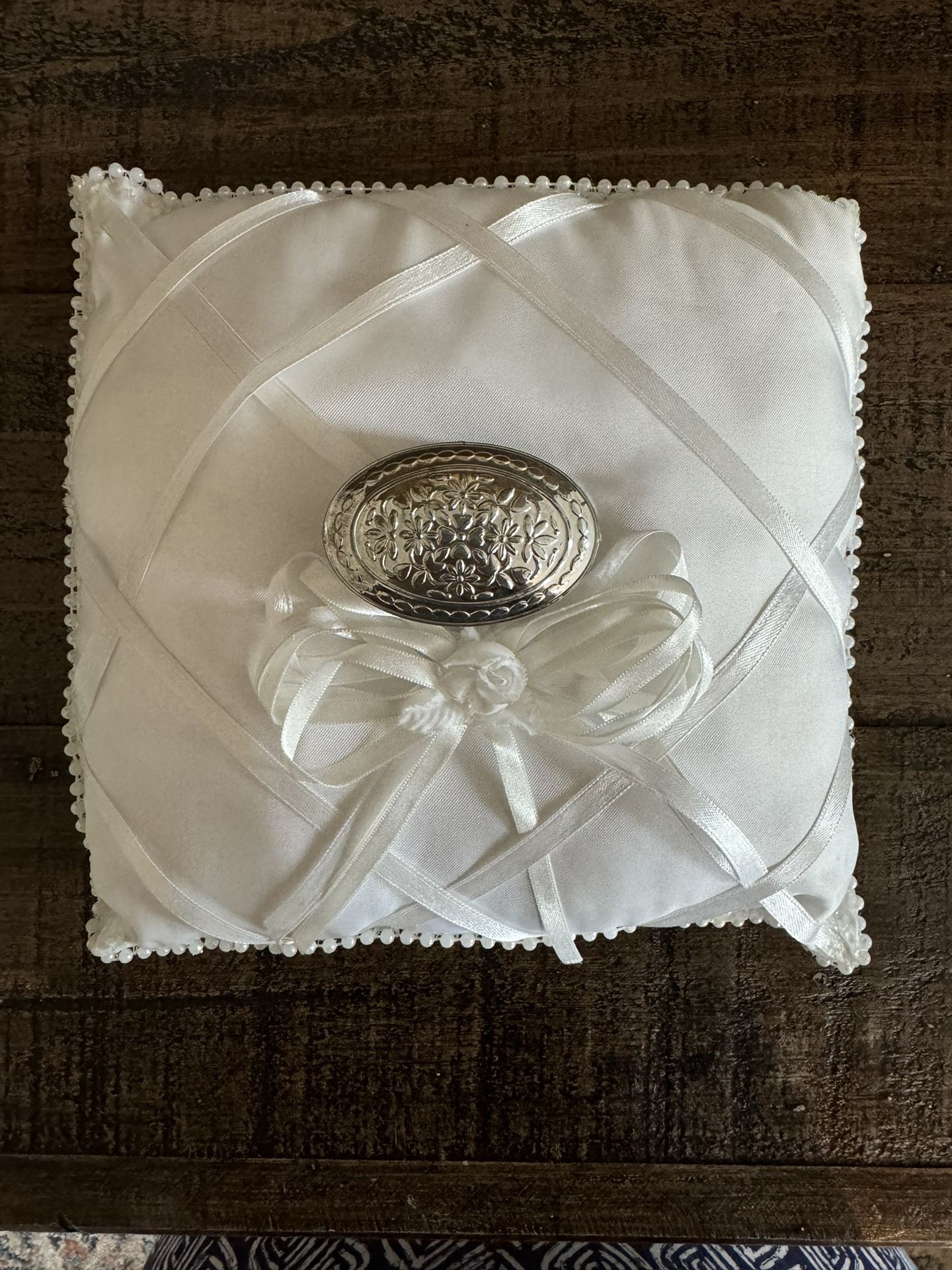 Ring Bearer Pillow - White