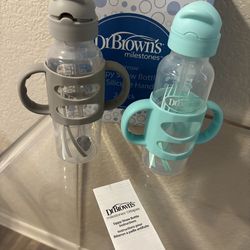 Dr. Brown Sippy Straw Bottles