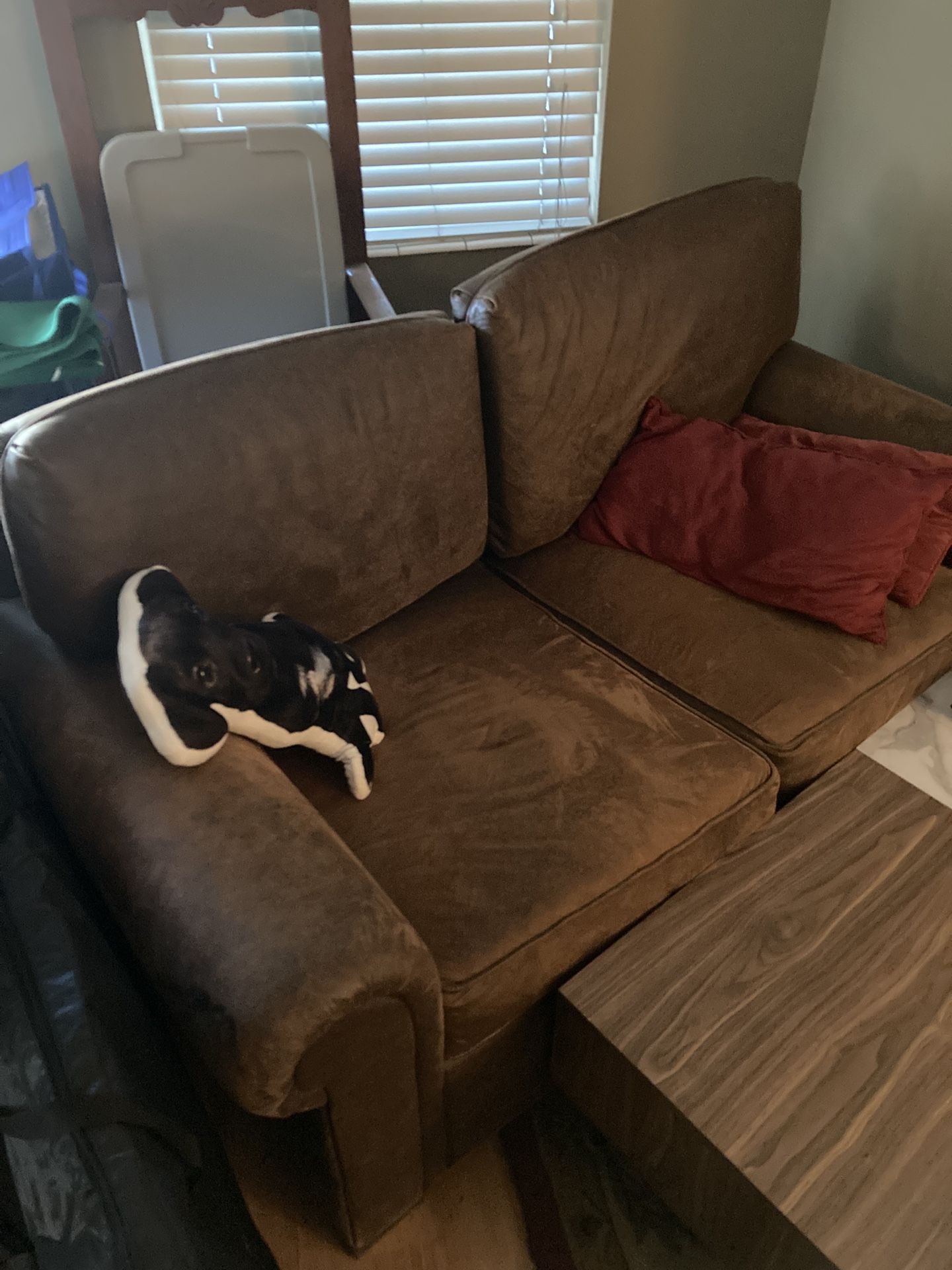 Leather Two-Seat Couch
