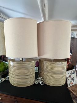 Pair of unusual table lamps