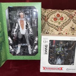 Metal Gear Solid Action Figure (the Boss And Snake )