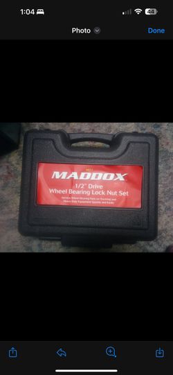 Maddox 1/2" Drive Wheel Bearing Lock Nut Set. 