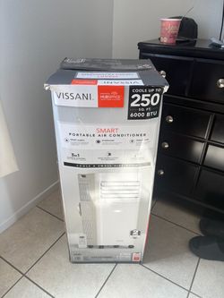 Vissani 6,000 BTU 115-Volt Smart Portable Air Conditioner