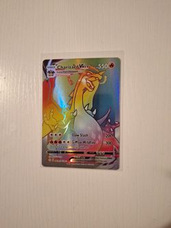 Rainbow Charizard VMax Pokemon Card