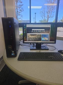 DELL - Vostro 230 PC Slim, Dell 19" Monitor, Windows 10