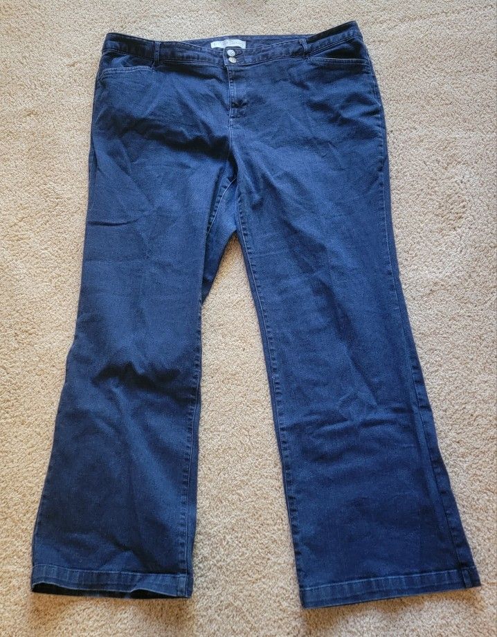 Est. 1946 Denim High Rise Classic Medium Wash Denim Blue Jeans - Size 20W