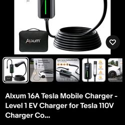 Alxum portable EV charger Tesla