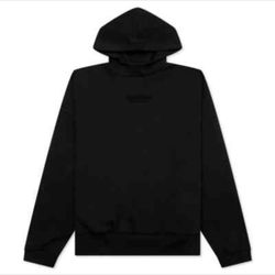 Fear of God Essentials Jet Black Hoodie XXL (New)