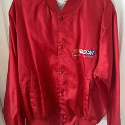 Vintage 90s Nascar Bomber Satin Jacket 