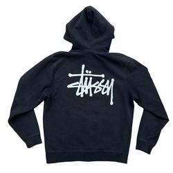 Stussy Stock Logo Zip Hoodie Size Medium