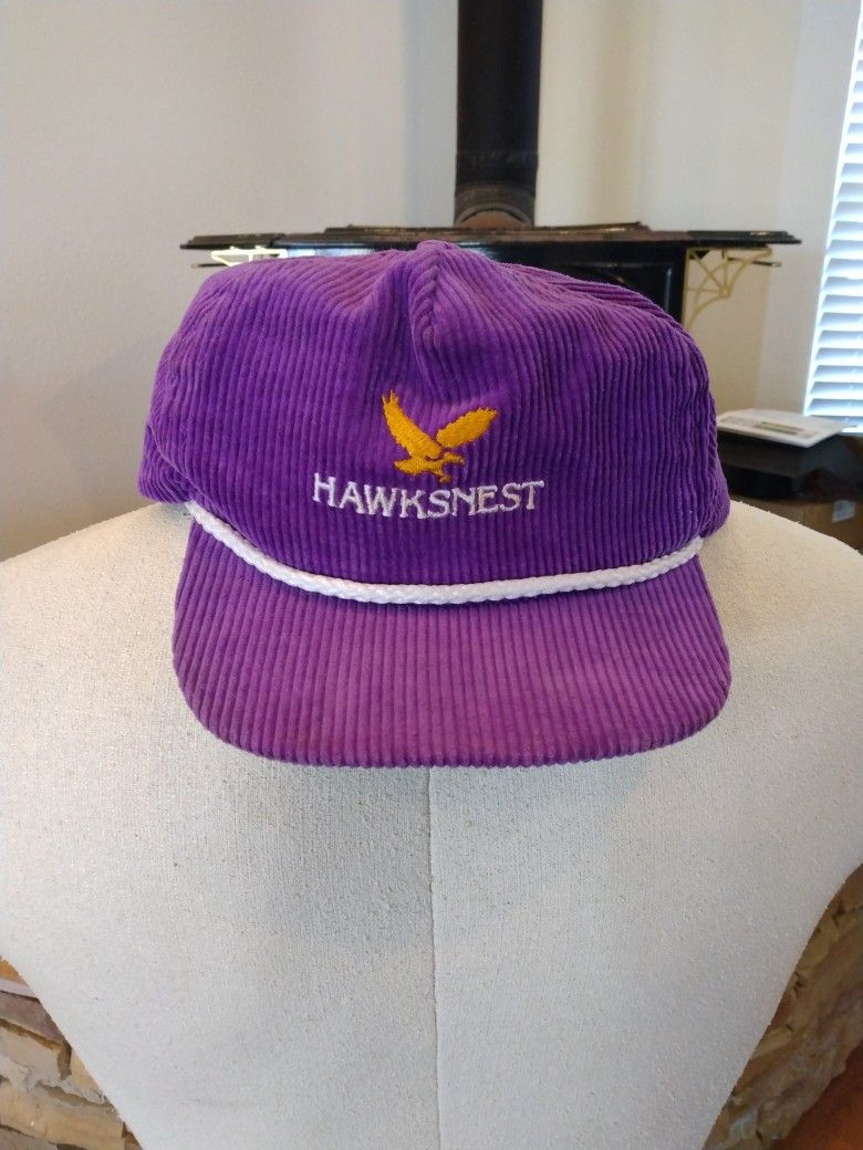 Vintage Purple Hawks Nest Hat Dead Stock
