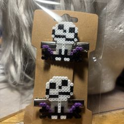 Perler Bead Hair Clips 