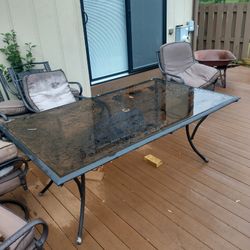 Patio Table And Umbrella 