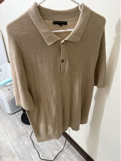 Banana Republic Black Knit Polo Shirt