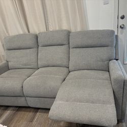2 Gray Sofa Recliners 