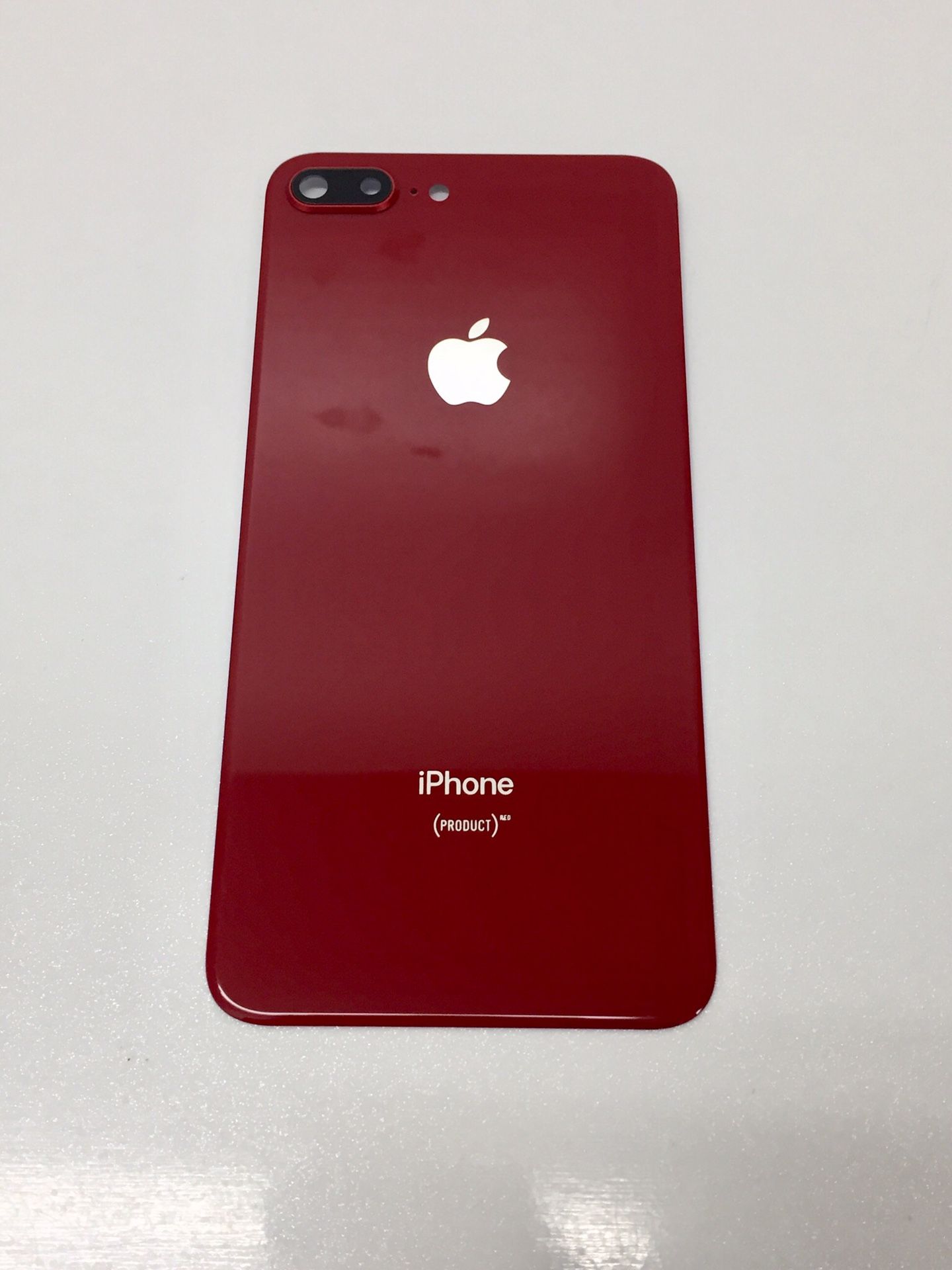 Red iPhone 8 Plus Back Glass Part & iPhone 8 Plus LCD Black