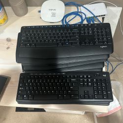 Logitech K345 Keyboard only Lot Of 9 Plus Bonus Keyboards 