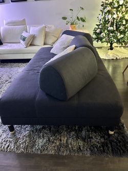 Blue Convertible Couch