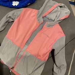 Kids jacket Size 8-9 Columbia Pink And Gray 