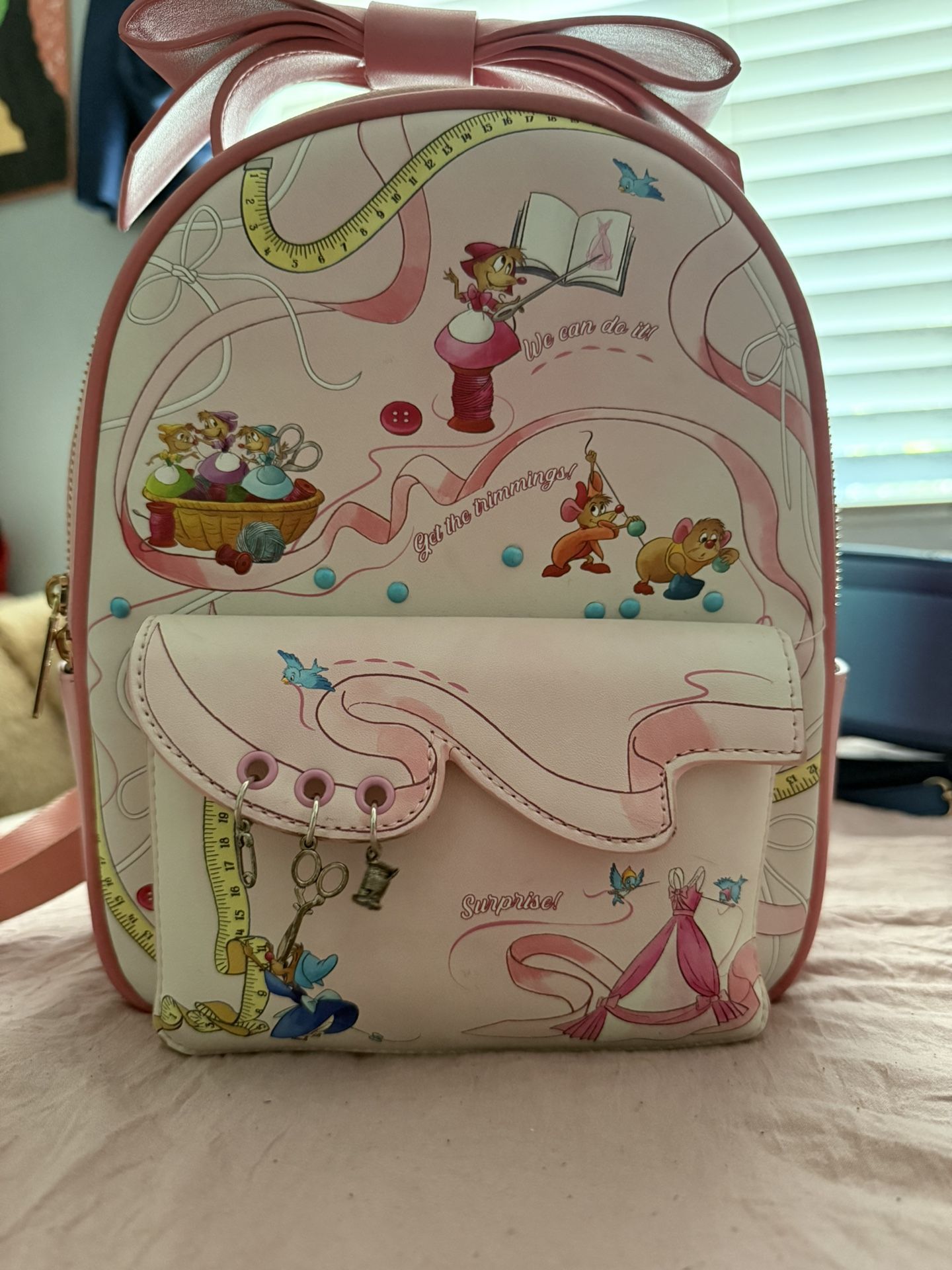 Pink Danielle Nicole Cinderella Backpack & Cardholder Wallet