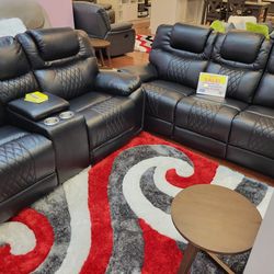 Tax Refund Sale!! Santiago Reclining Sofa And Loveseat Set (Black Or Brown)---$899--Same Day Delivery, Brand New!
