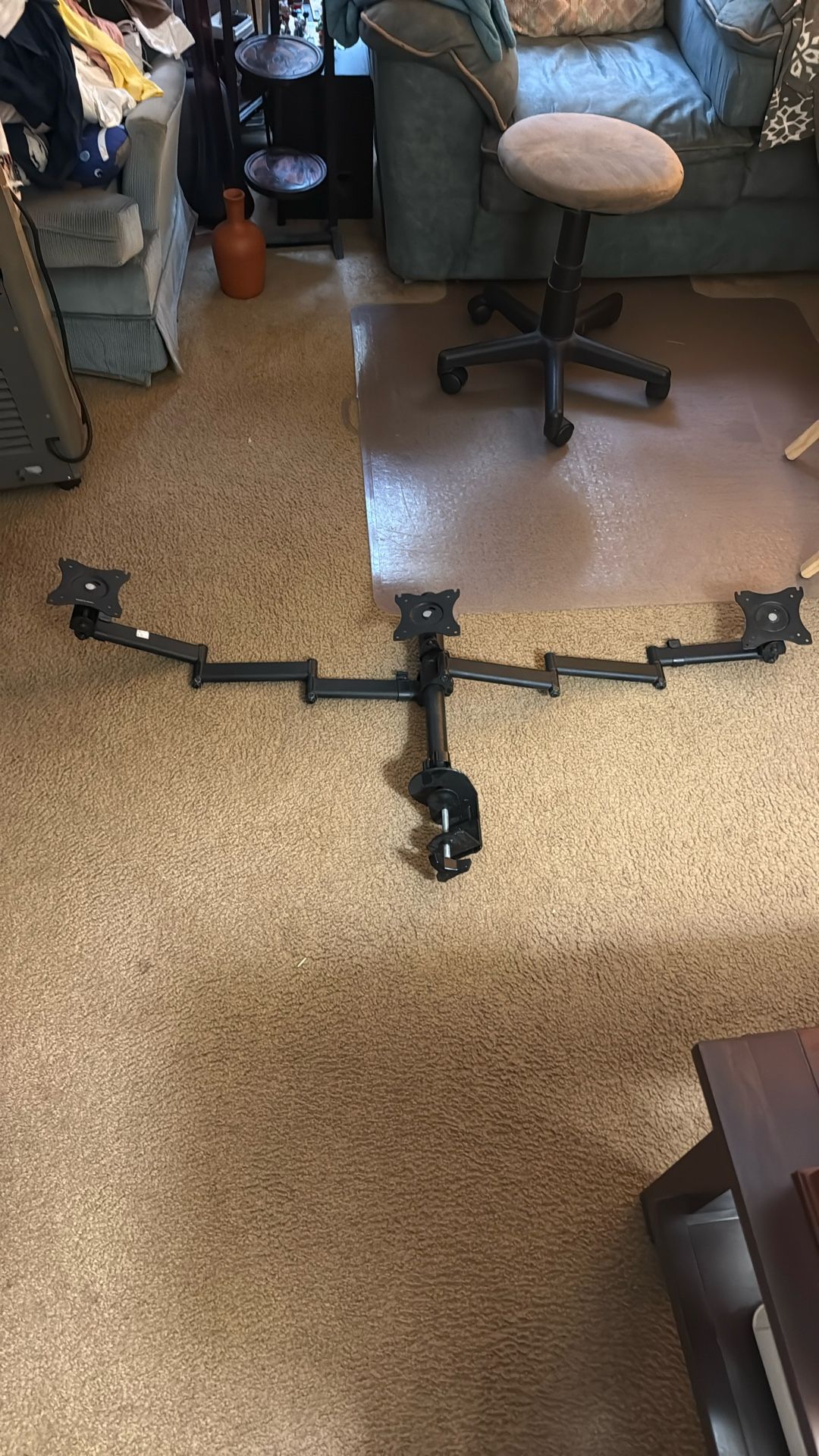 Desktop Three Monitor Stand