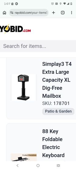 Simplay3 T4 Extra Large XL Dig-Free Mailbox