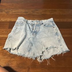 Light Wash Jean Shorts 
