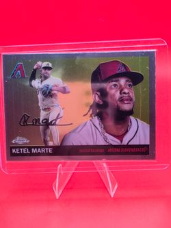 Ketel Marte Chrome - 2025 Topps Chrome Platinum - #32 Base Dbacks Baseball