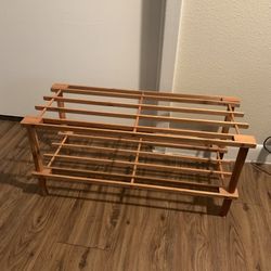 Bamboo Shoe Rack
