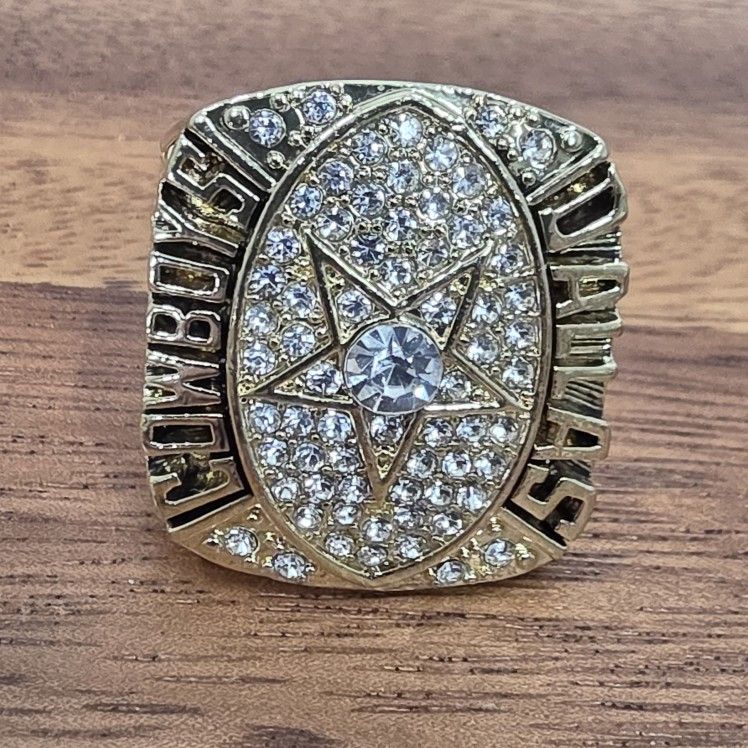 Dallas Cowboys 1992 Championship Ring Men's Size 11 Fan Edition Gold Aikman