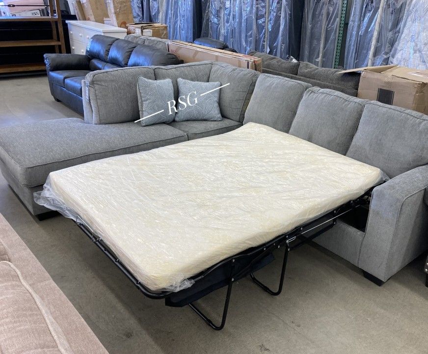 Sleeper Sectional Couch Set Color Options ⭐$39 Down Payment with Financing ⭐ 90 Days same as cash