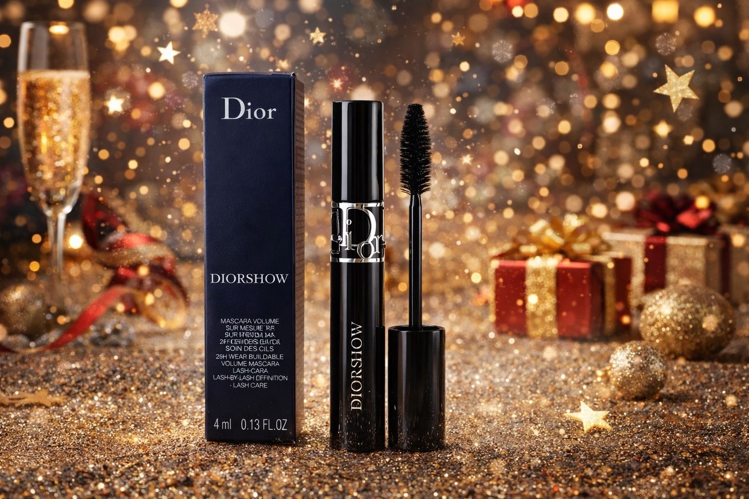 Dior Diorshow Black Mascara 4ml Mini Travel Sz 24H Buildable Volume NEW Design