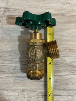 Premium 3/4” Brass Hose Bib Valve – Heavy Duty Outdoor Faucet / Garden Spigot