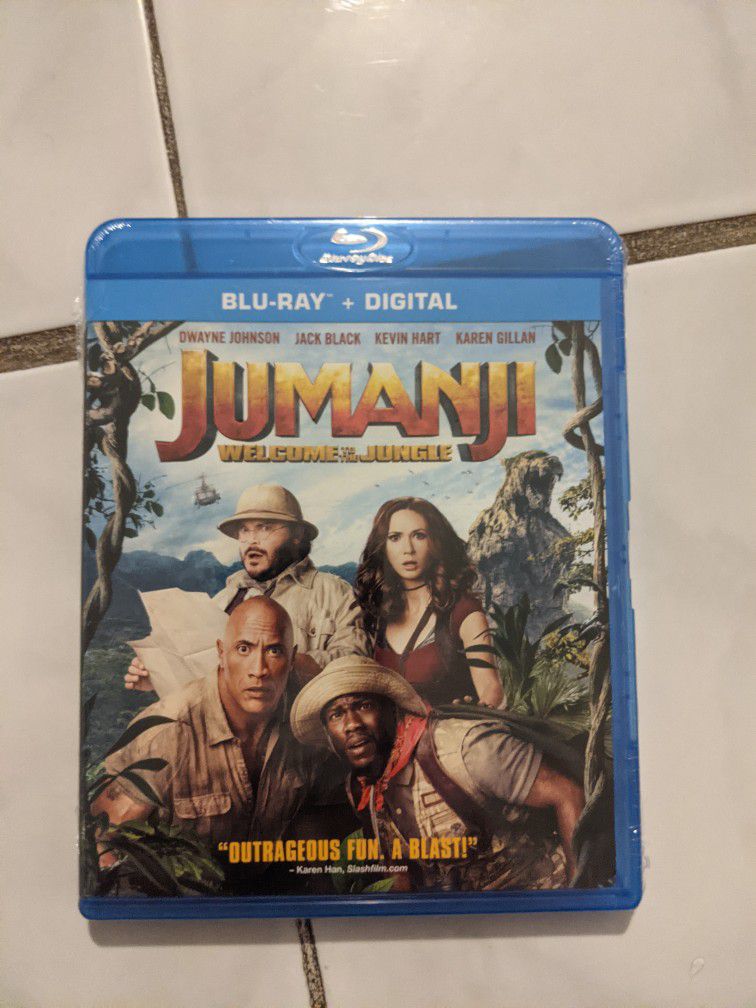 Jumanji Welcome To The Jungle Bluray Brand New
