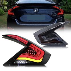 Full LED Tail Lights for Honda Civic 2016-2021 10th Gen Sedan only do not fit hatchbac 
