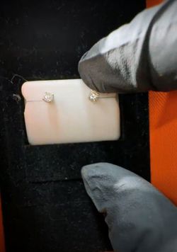 925 silver moissonite diamond earrings