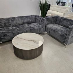 For Sale. NEW Velvet Corduroy Sofa and Loveseat. Ask for Price!!