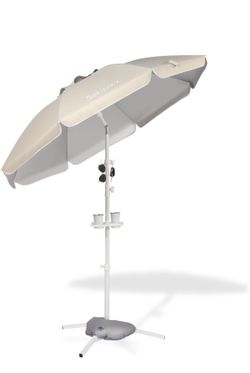 Seazul 6.5ft Sun Shade Umbrella, Portable Umbrella with Stand for Sports Beach Umbrella with Tripod Base, Water Weight Bag, Adjustable and Lightweight