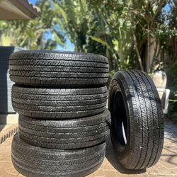 (Set of 5 )Tire 255/70R18 Bridgestone Dueler H/T 685 AS A/S All Season 113T